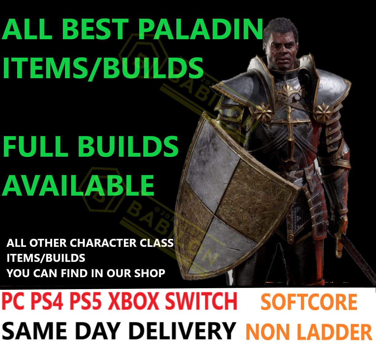 ✅ PC PS4 PS5 XBOX SWITCH✅ PALADIN ALL BEST ITEMS BUILDS DIABLO 2 RESURRECTED D2R