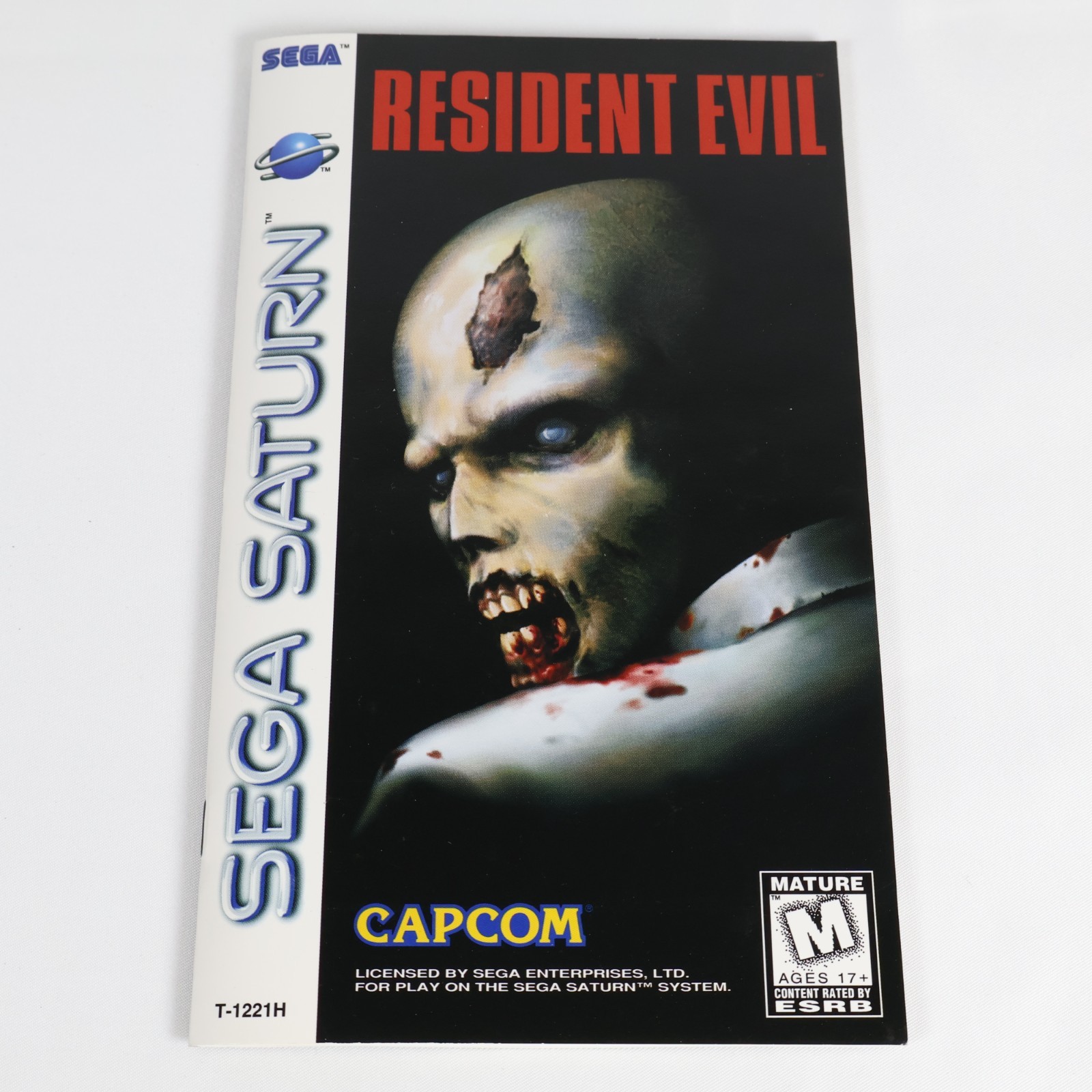 Resident Evil (Sega Saturn 1997) CIB Complete w Manual, Reg Card, Excellent Disc