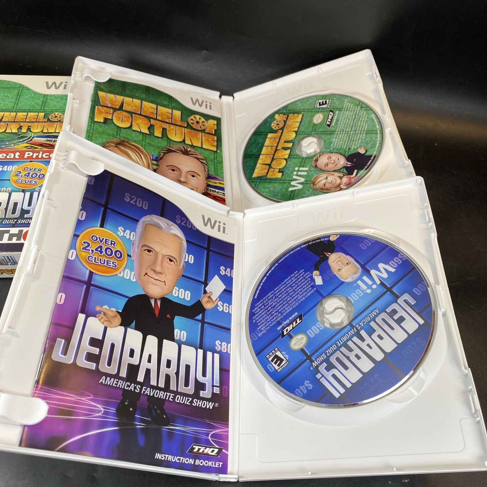 Gameshow Fun Double Pack: Jeopardy & Wheel of Fortune (Nintendo Wii, 2011) WORKS