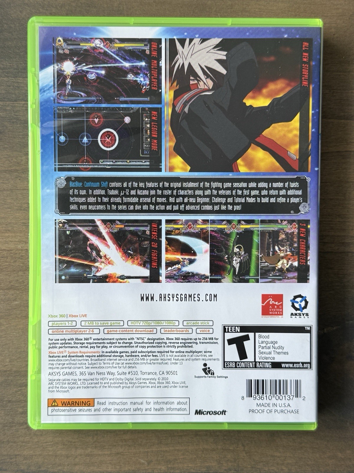 BlazBlue: Continuum Shift | Xbox 360 Microsoft Xbox 360