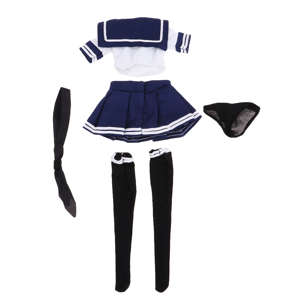 1/6 Scale JK School Uniform Sailor Costume for 12″ Female Action Figure Body
