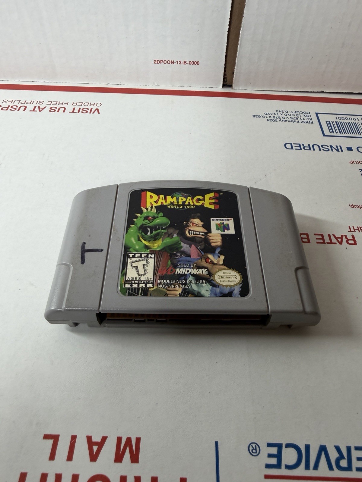 Rampage: World Tour – N64 (Nintendo 64, 1997) Tested Working Cartridge Only