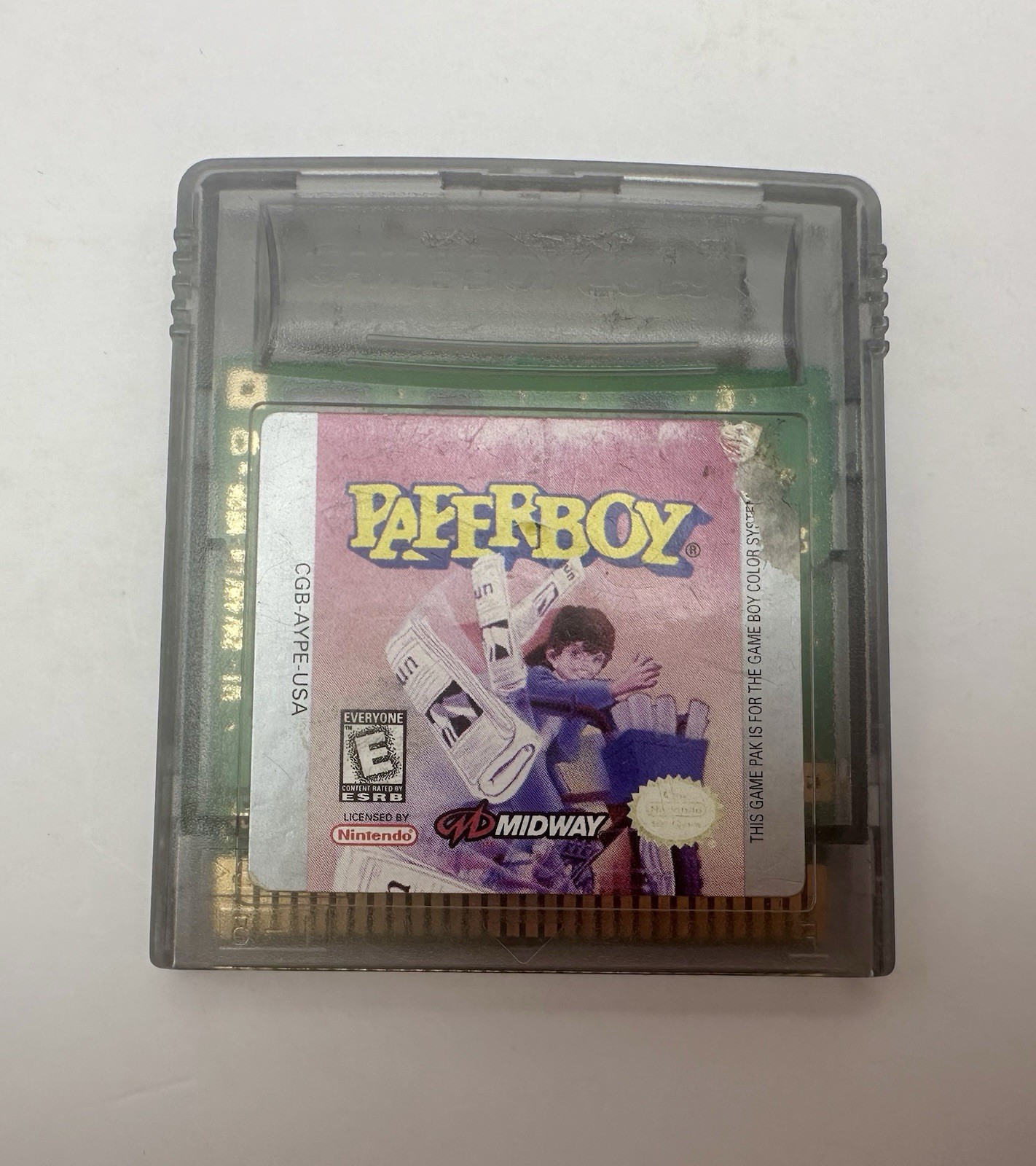 Paperboy Nintendo Game Boy Color Game Cartridge MIDWAY w/ Case