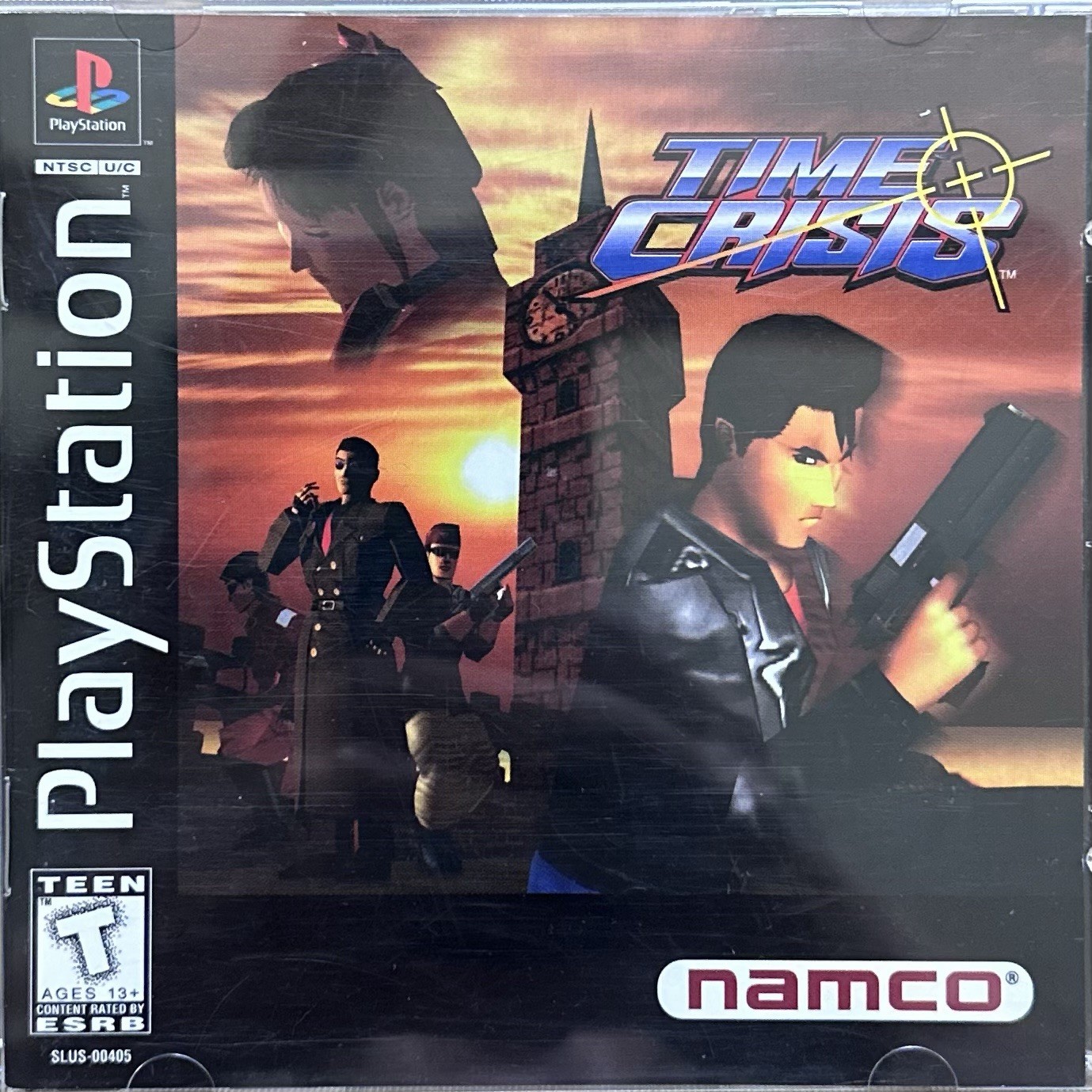 Time Crisis PS1 Black Label CIB Complete W/ Registration Card SLUS-00405