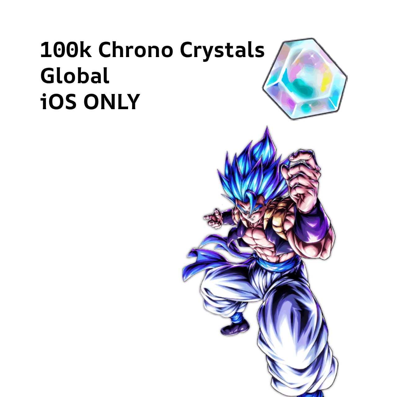 Dragon Ball Legends – [iOS/Global] 100.000 Chrono Crystals – DBL