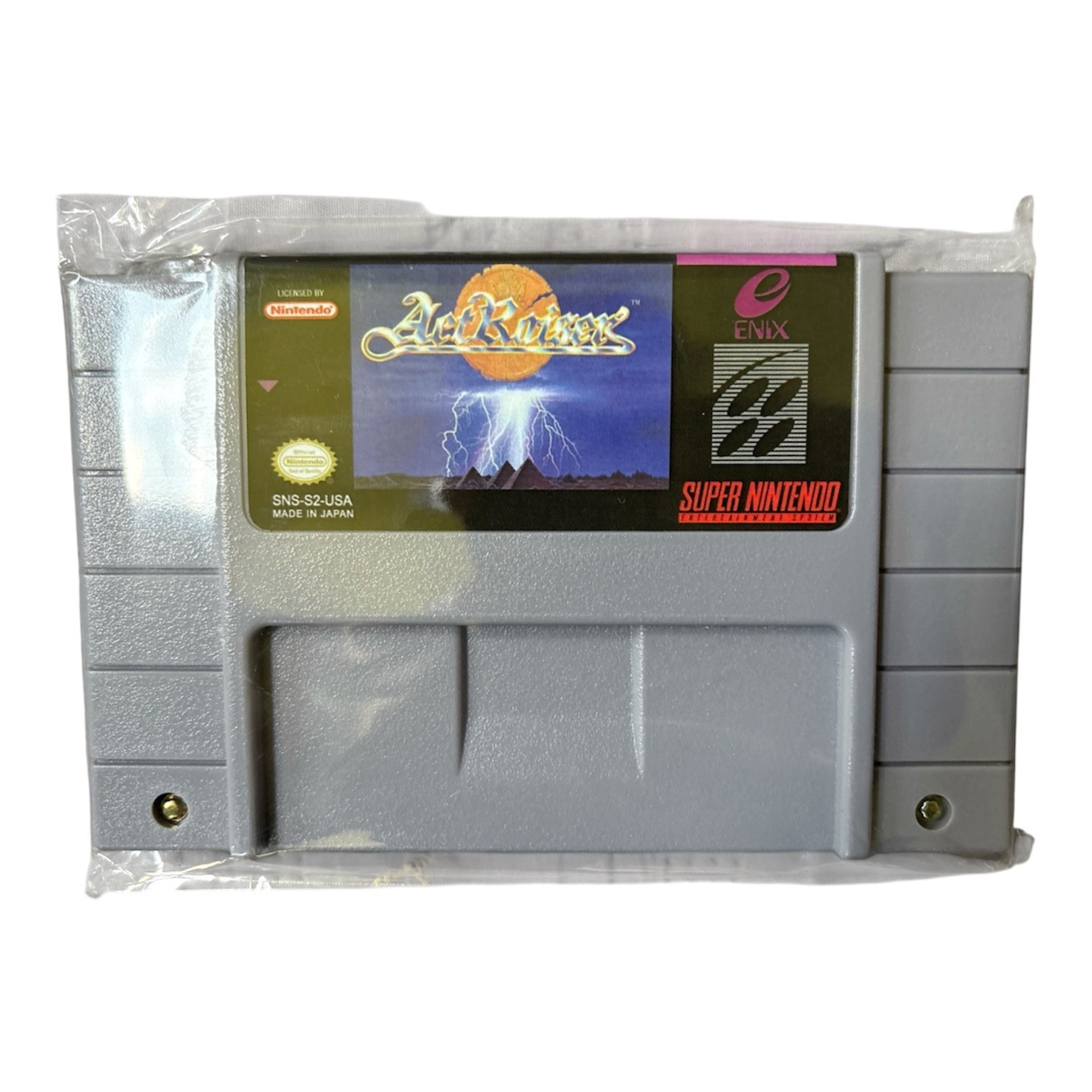 Nintendo ActRaiser Super Nintendo Cartridge