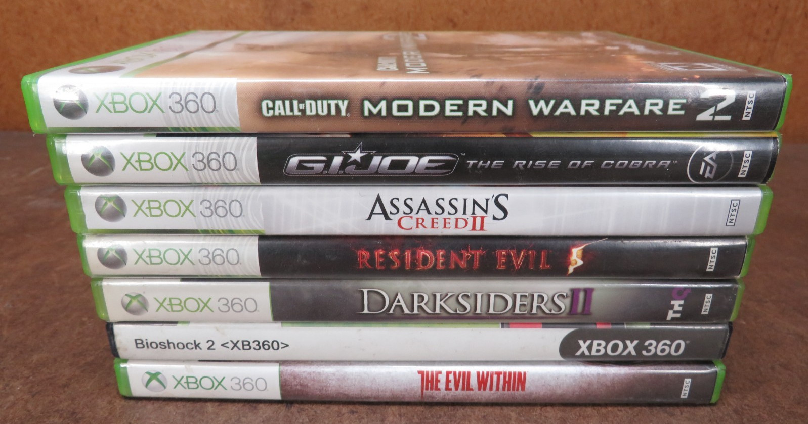 XBOX 360 Video Game Lot of 7 War Fighting Call of Duty GI Joe Darkside Evil