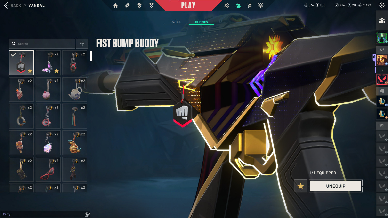 VALORANT ACCOUNT | NA | FIST BUMP BUDDY |879$ SPENT| CHAMPION/PRELUDE/ARAXYS/RGX