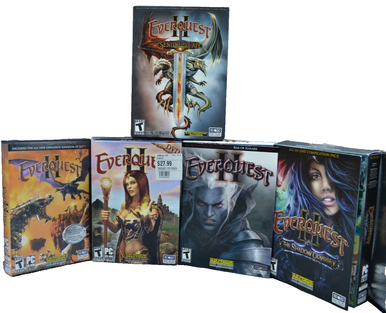 Everquest 2 Physical Copies Set of a Lifetime ——- RARE FIND ALL IN ONE SPOT!!!!