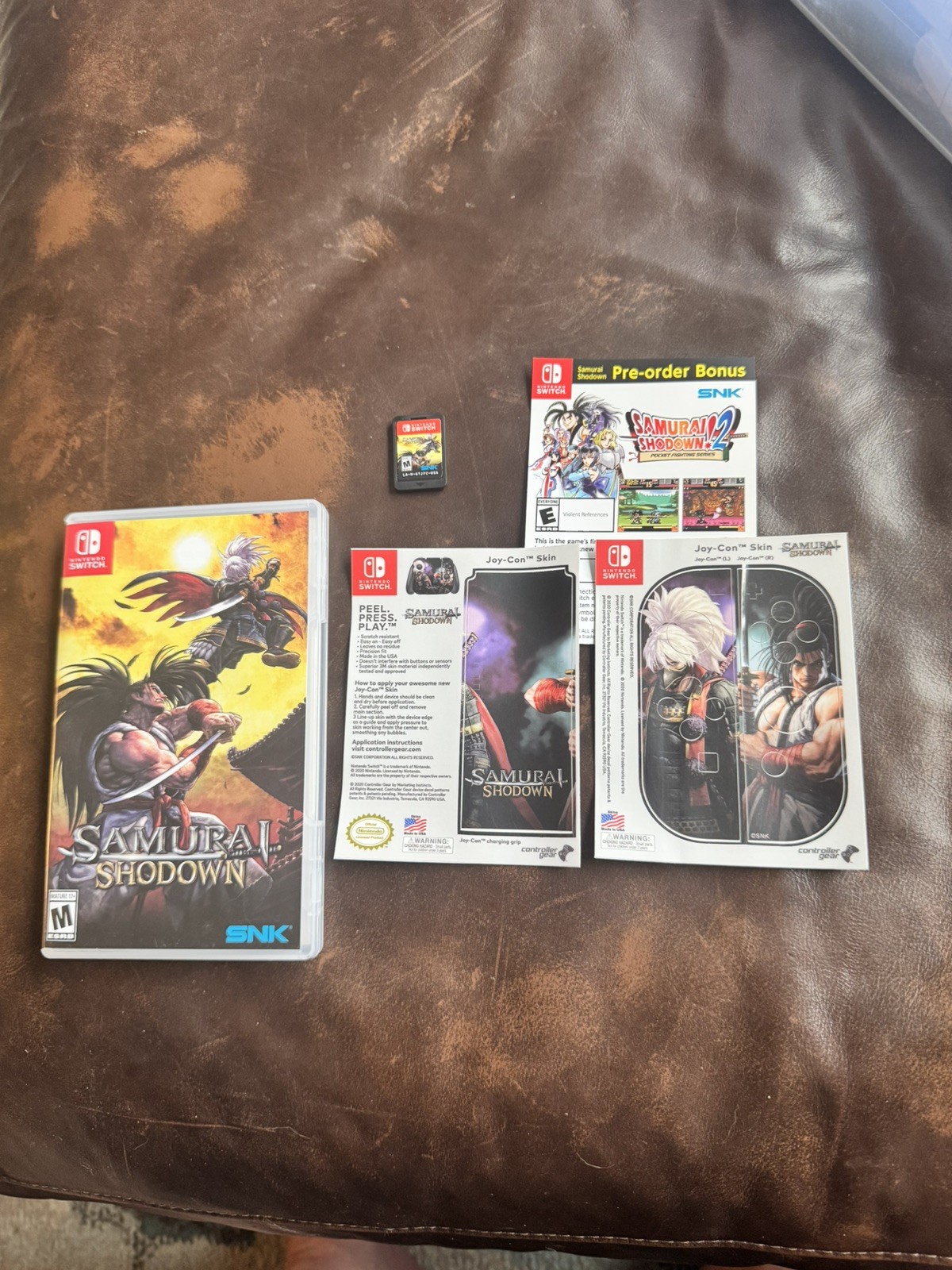 Samurai Shodown – includes joycon skins (Nintendo Switch, 2020) NTSC clean