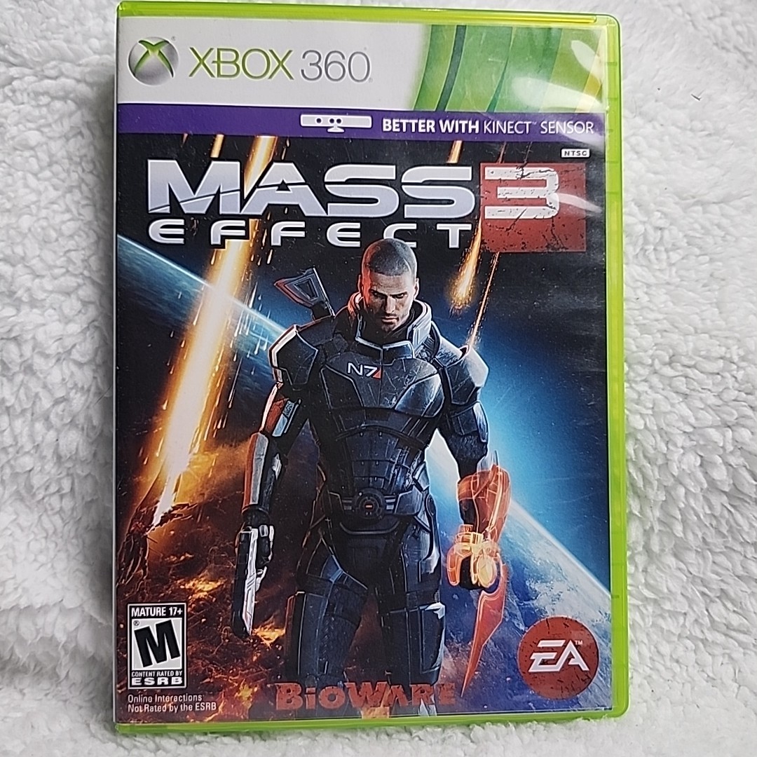 Microsoft Xbox 360 Mass Effect 3 Rated M Mature 17+ Video Game