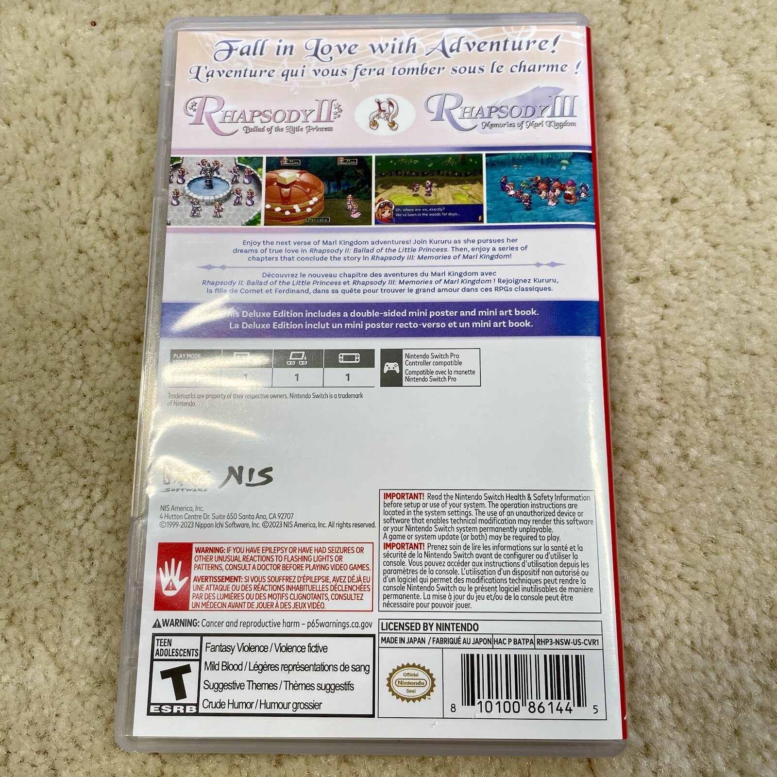 Rhapsody: Marl Kingdom Chronicles Deluxe Edition – Nintendo Switch OPEN BOX NEW