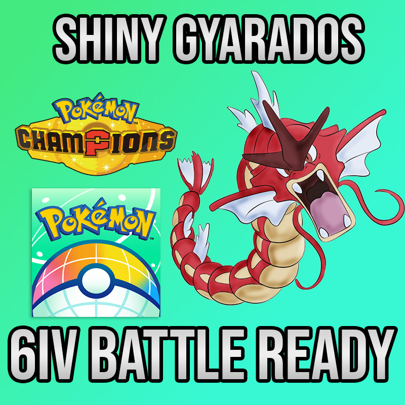 ✨6IV SHINY GYARADOS Battle Ready ✨ Pokemon Champions ✨ Pokemon Home