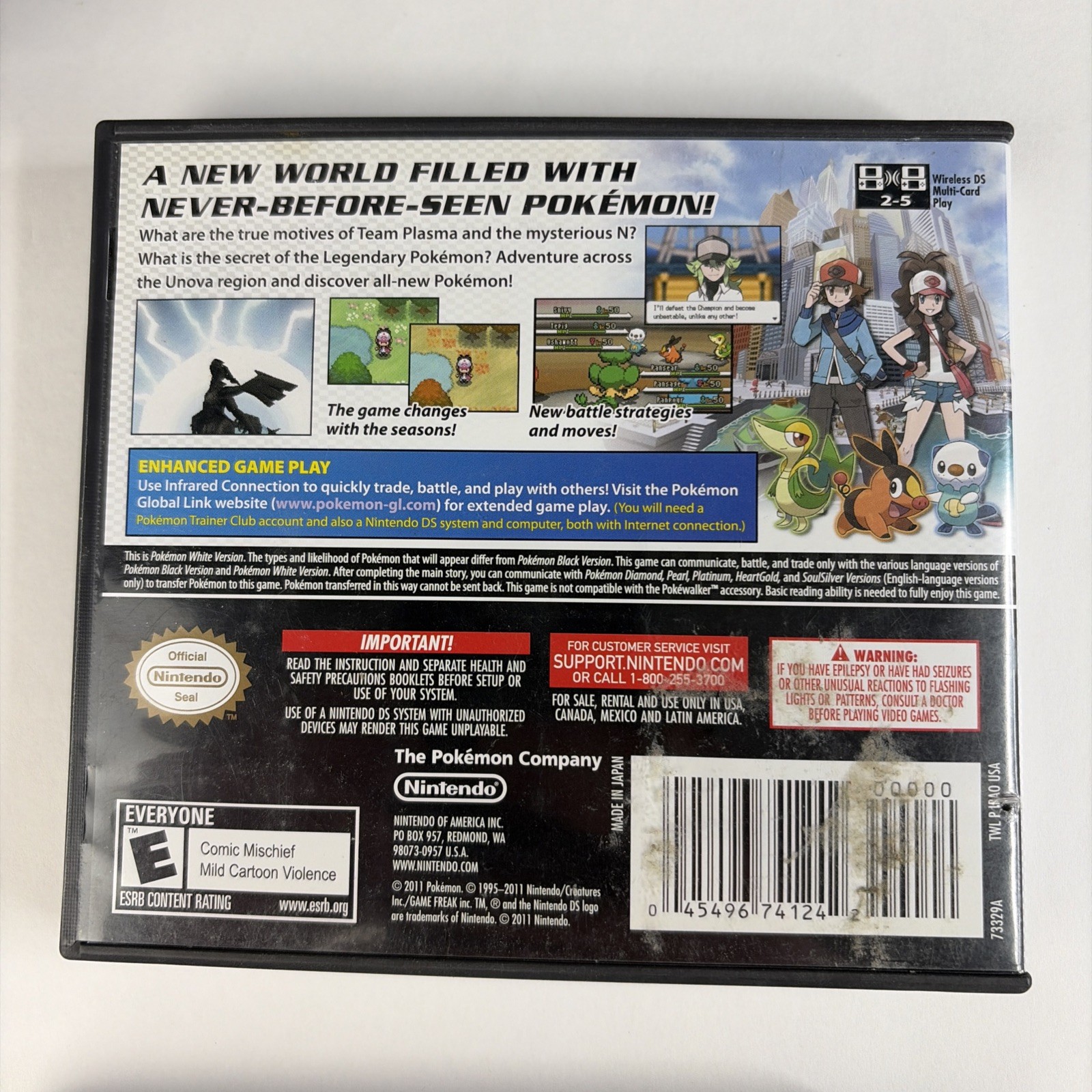 Pokemon Black 1+2 White Version 1+2 CIB 100% Complete Nintendo DS LOT Authentic