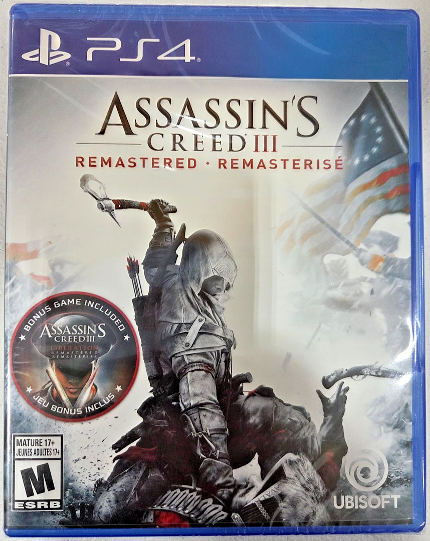 Assassin’s Creed III: Remastered PS4 Brand New Game Special (2019 Action)