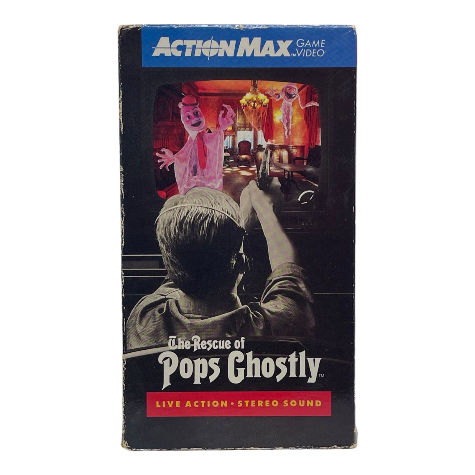 1987 WOW ”ACTION MAX” (THE RESCUE OF POPS GHOSTLY) VHS Game Vintage Video Tape
