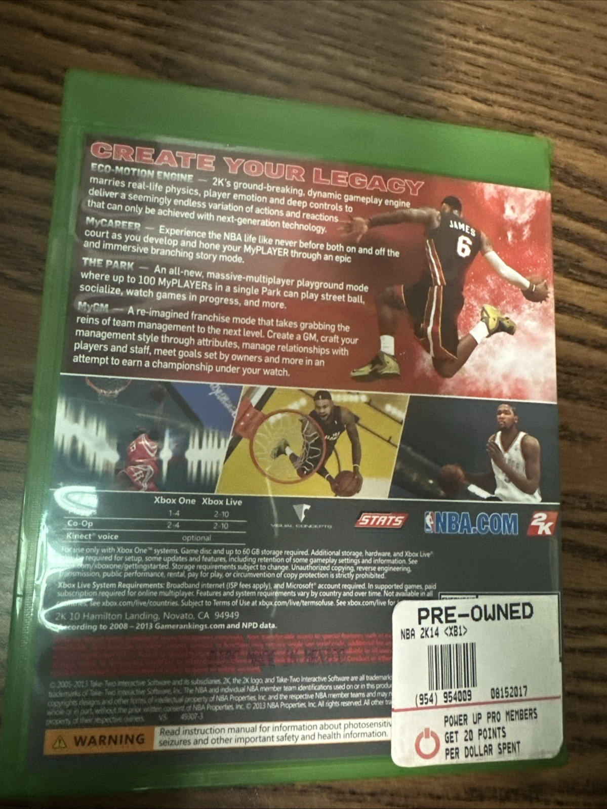 NBA 2K14 Microsoft Xbox One CIB