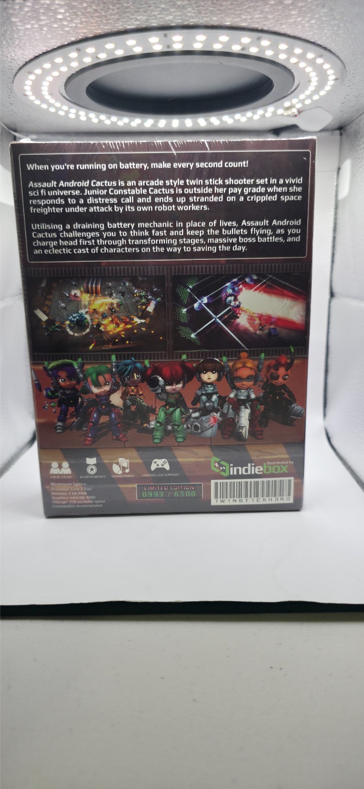 Assault Android Cactus Indiebox Limited Edition 163/6500 PC Game (New/Sealed)