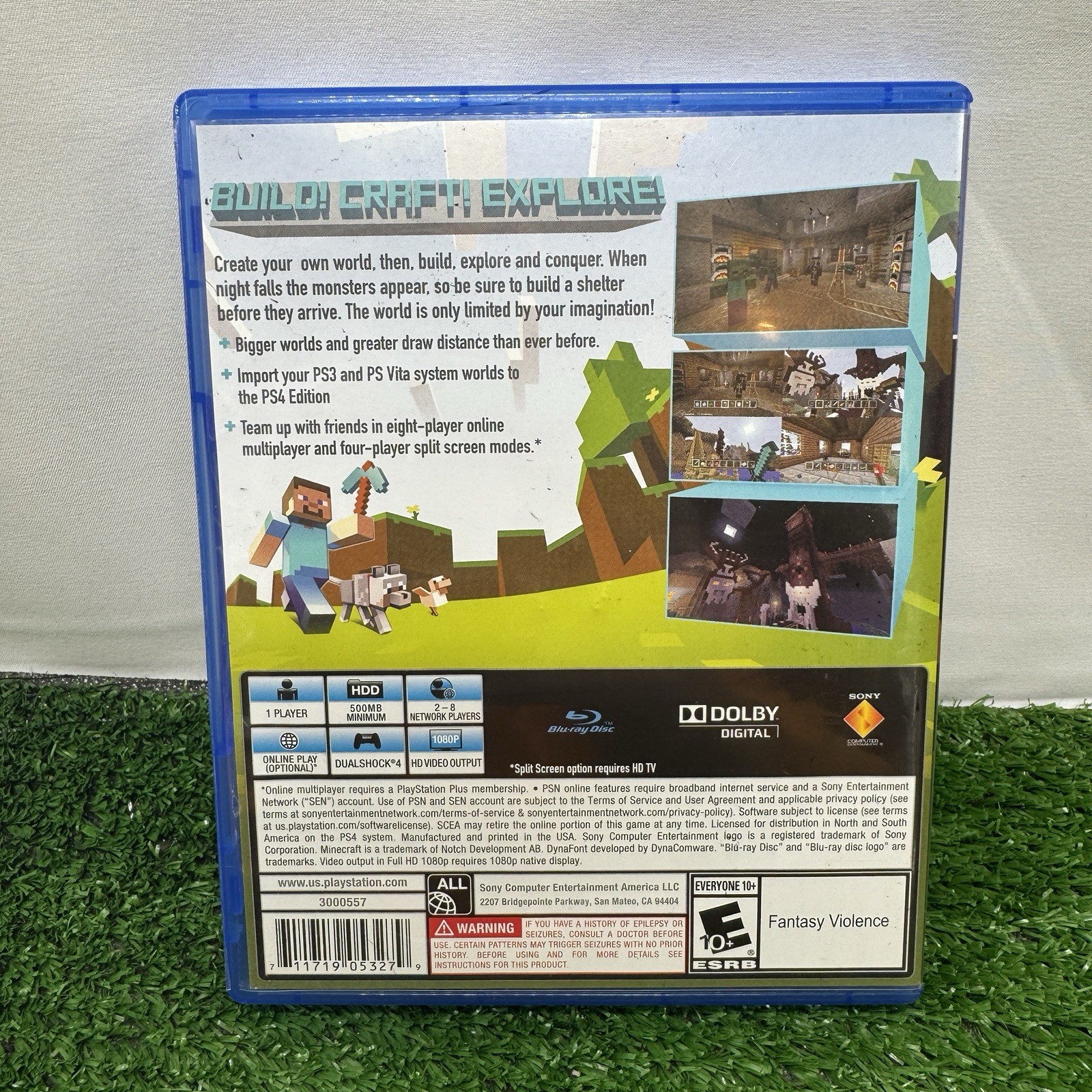 Minecraft PlayStation 4 Edition PS4 2014 Mojang No Manual Tested & Working