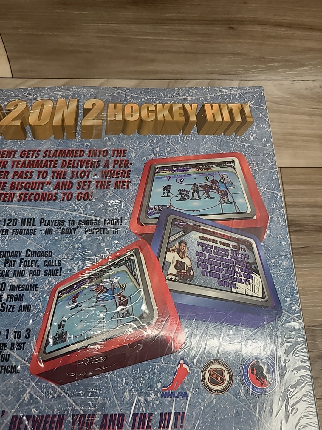 2 On 2 Open Ice Challenge Big Box PC for Microsoft Windows 95. (RARE) Sealed