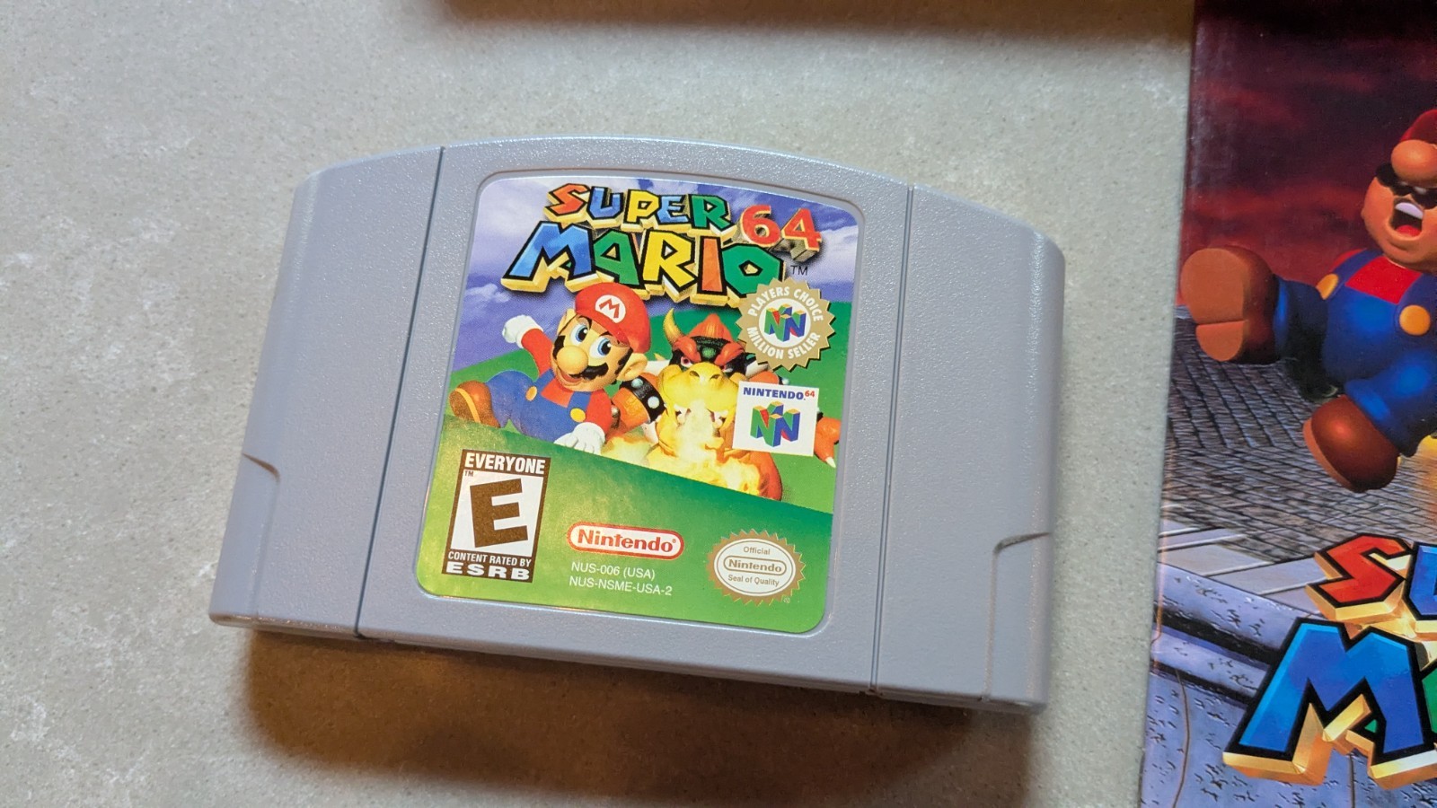 Super Mario 64, N64, CIB Complete, Cartridge, Box, Manual, Works, US Seller