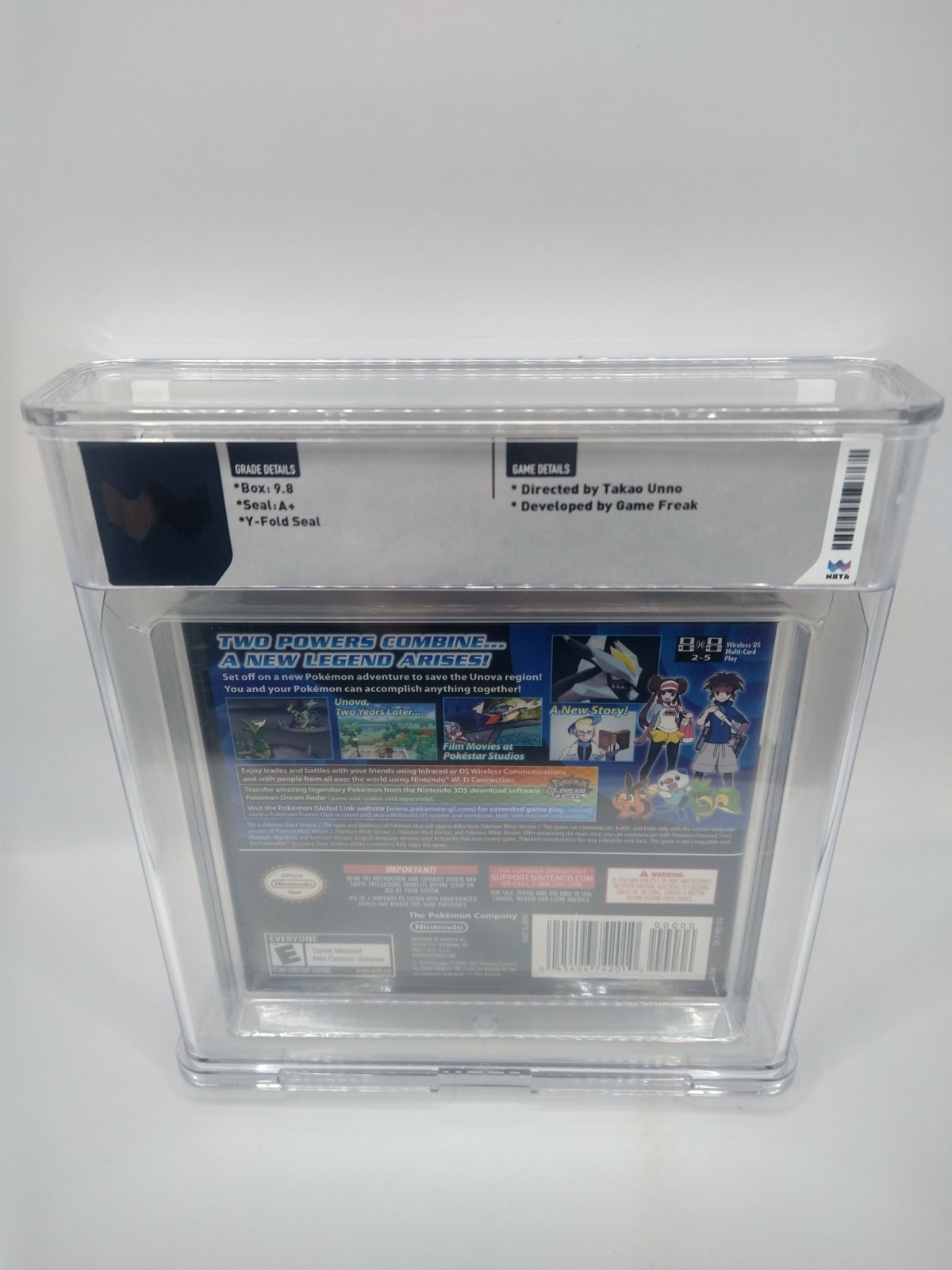 Pokemon Black Version 2 Nintendo DS (WATA 9.8 A+) NOT PSA, VGA [Brand New]