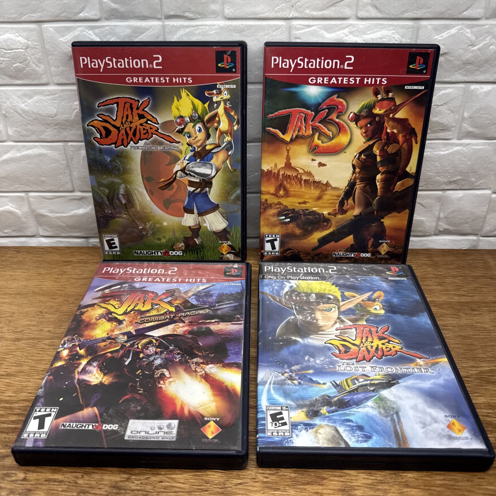 Jak & Daxter 1 3 Combat Racing & Lost Frontier Bundle (PlayStation 2) CIB Tested