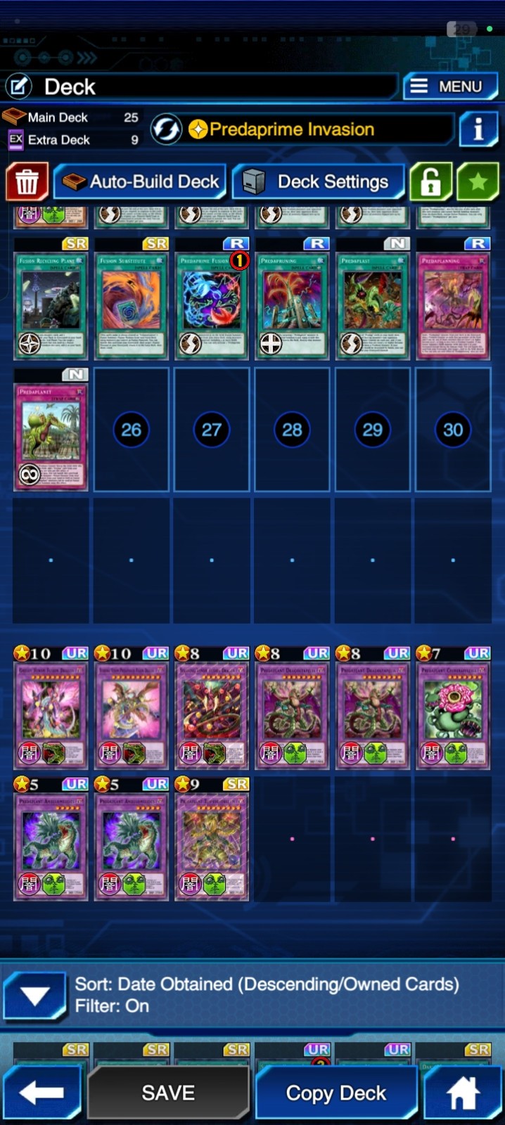YU GI OH DUEL LINKS IOS, ANDROID, PREDAPLANT DECK 2 TYPES DIFFERENT SKILLS