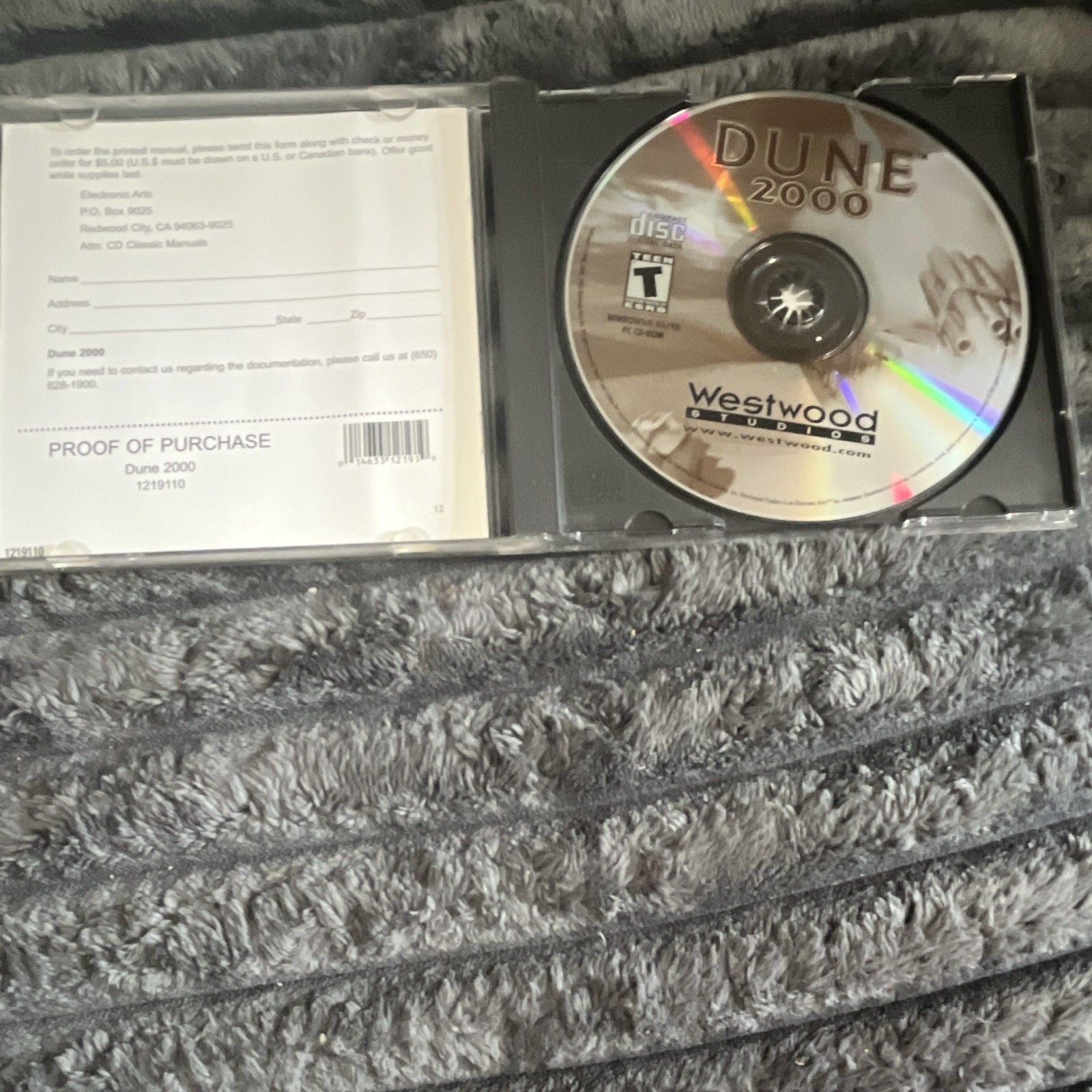 Westwood Studios Dune 2000 PC CD-ROM w/ Manual NTSC-U/C T Strategy