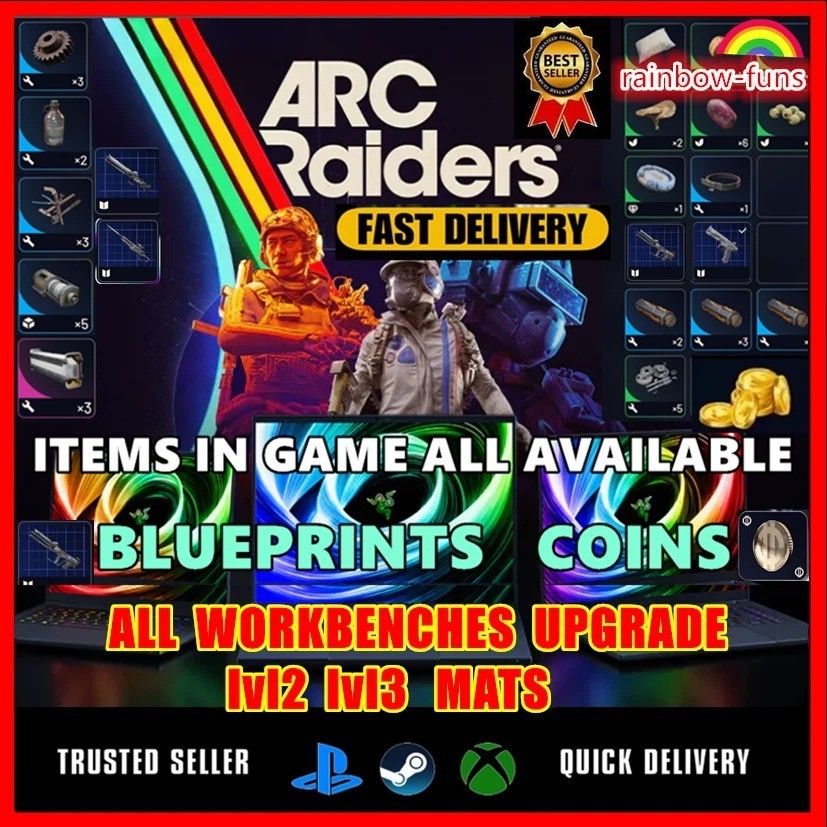 ARC RAIDERS🔥BLUEPRINTS✅All Workbenches Mats✴️COINS MATERIALS🔥FAST DELIVERY🚀