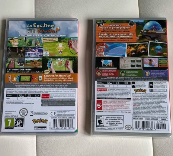 Nintendo Switch: New Pokemon Snap + Let’s Go Eevee (READ DESC.)