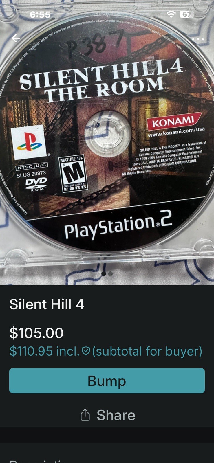 Silent Hill 4: The Room (Playstation 2, 2004)