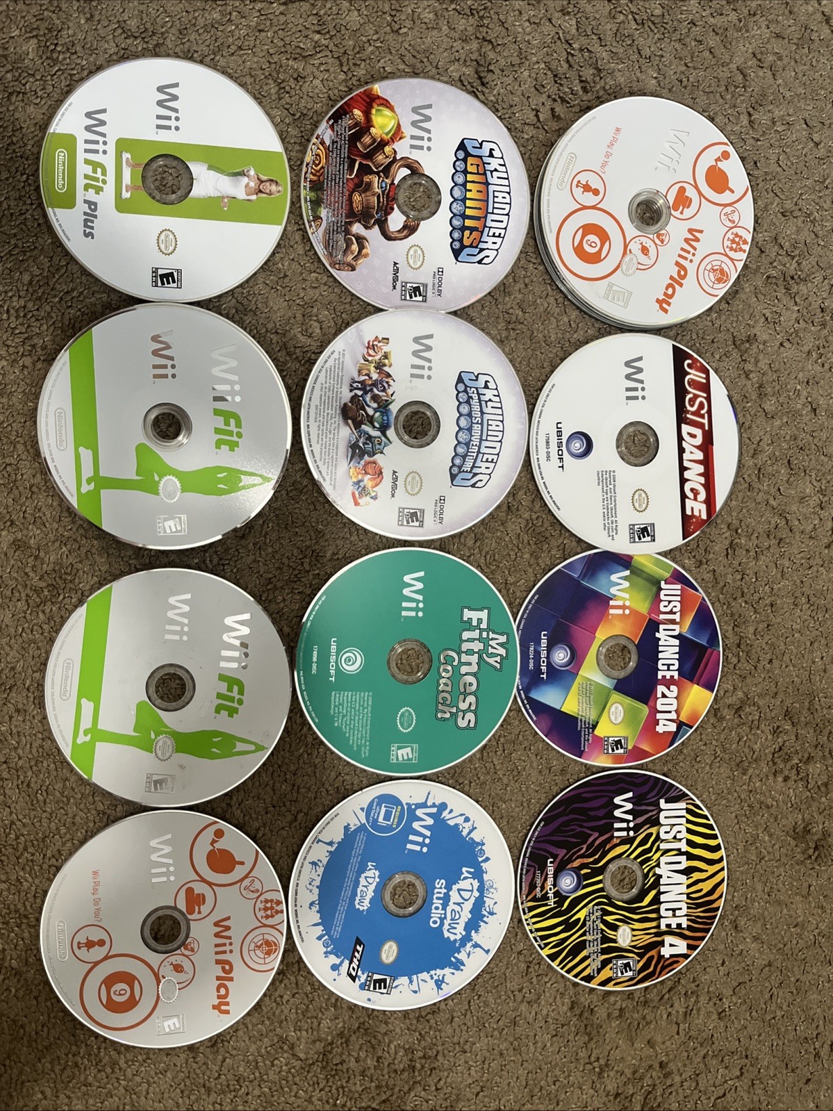 Various Nintendo Wii Games (just dance, wii play, wii fit, skylanders, udraw, et