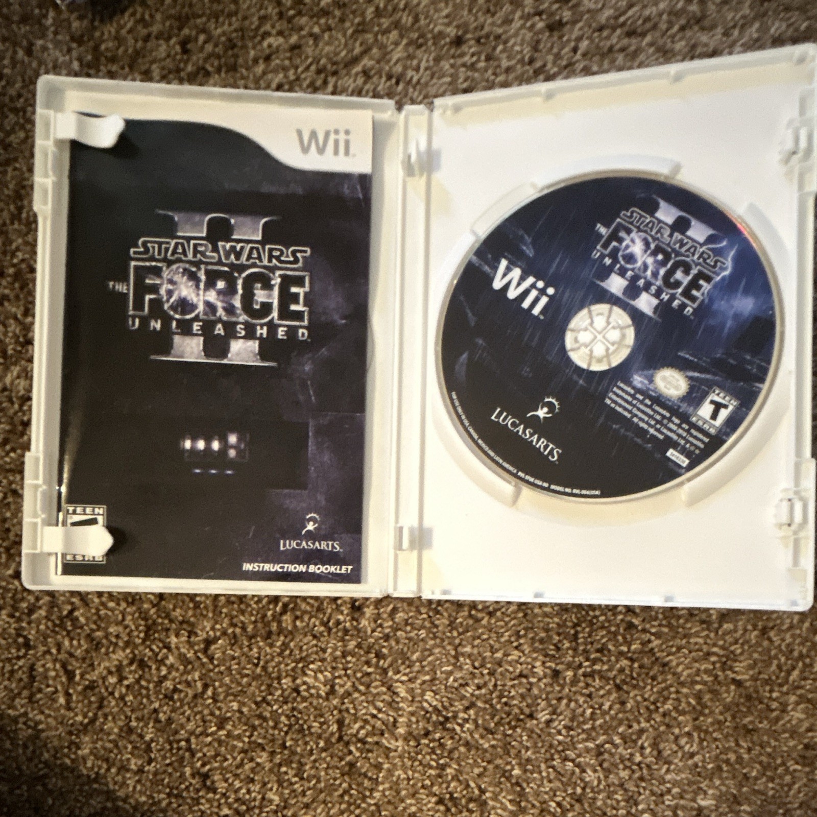 LucasArts Star Wars: The Force Unleashed II Wii Manual Included T NTSC-U/C 2010