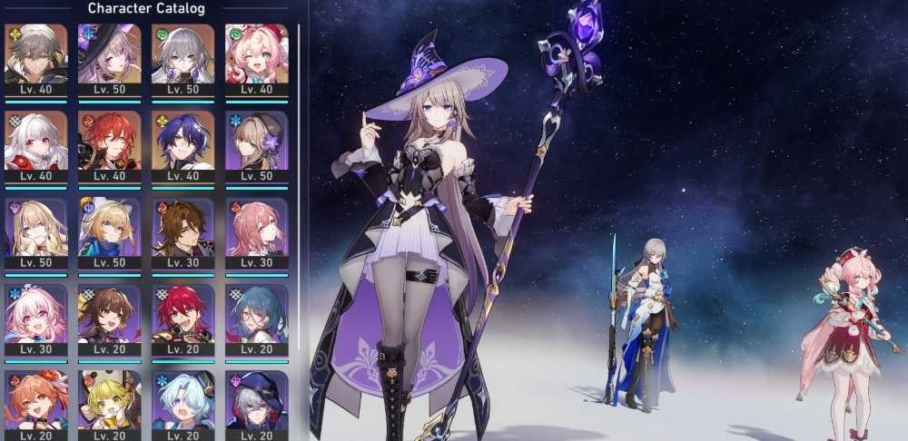 Honkai Star Rail Starter account The Herta LC + Hyacine + Bronya E1 TL 32