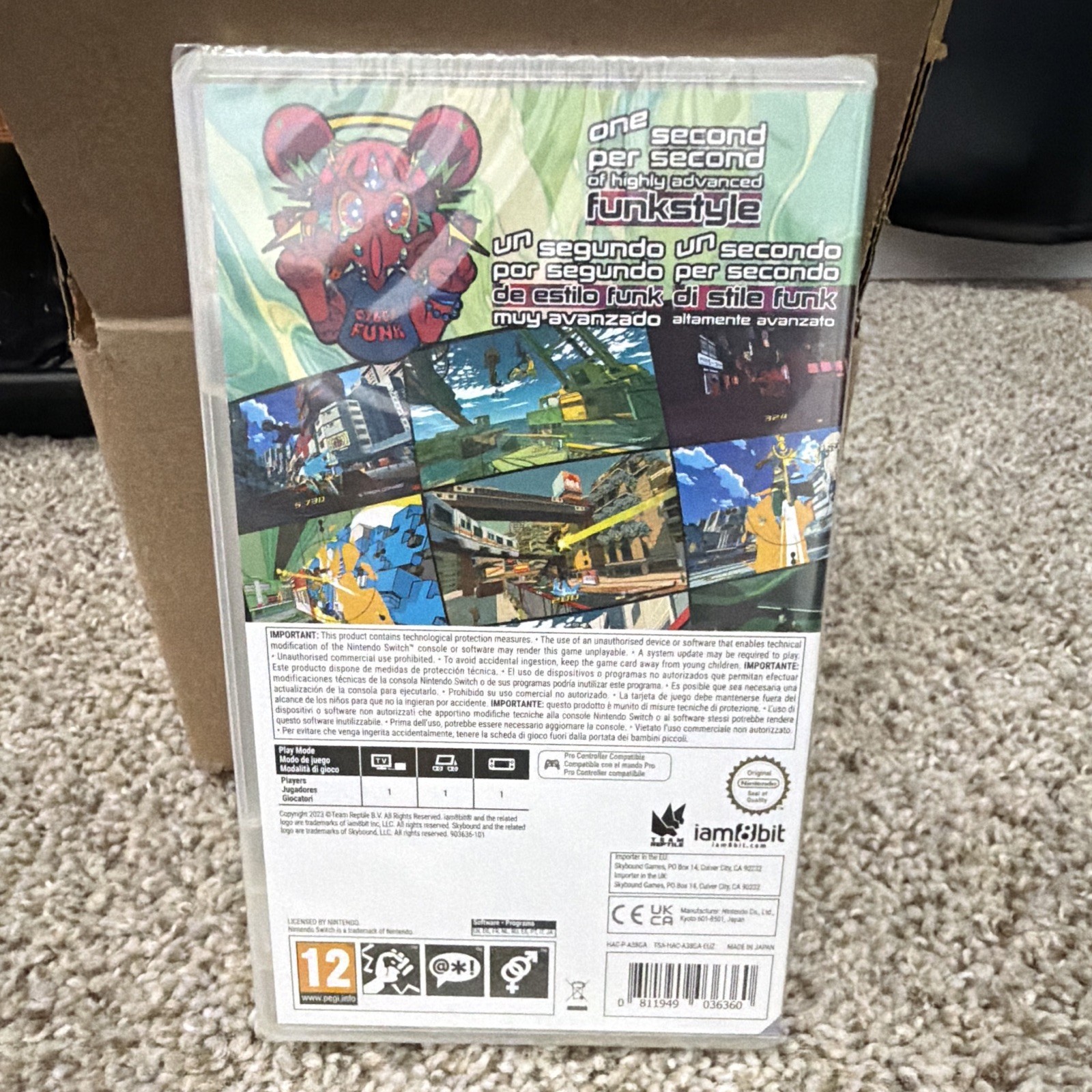 Skybound Bomb Rush Cyberfunk Nintendo Switch Video Game PAL PEGI 12