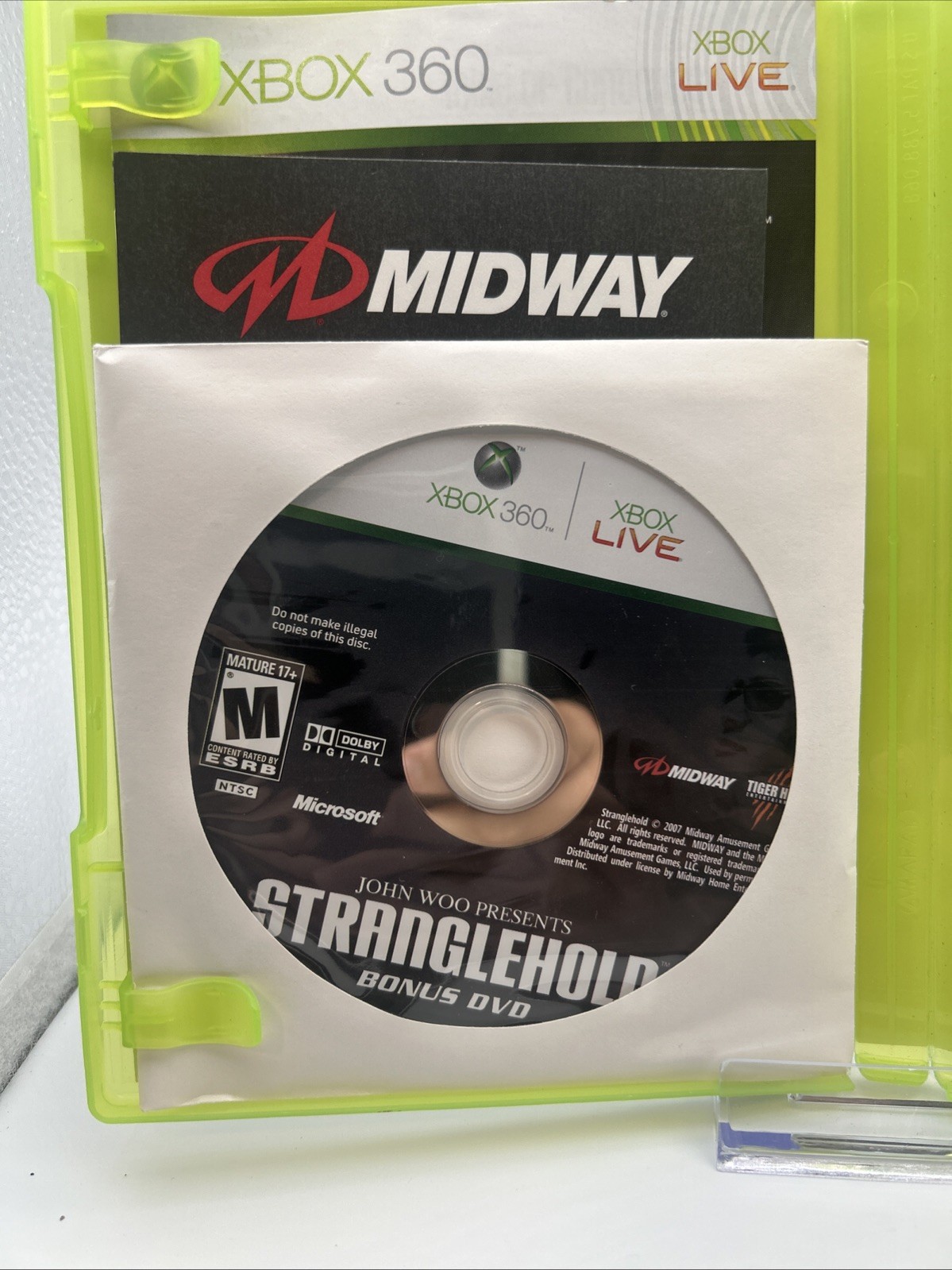 John Woo Presents Stranglehold Collector’s Edition (Xbox 360)& Extra Dvd Clean