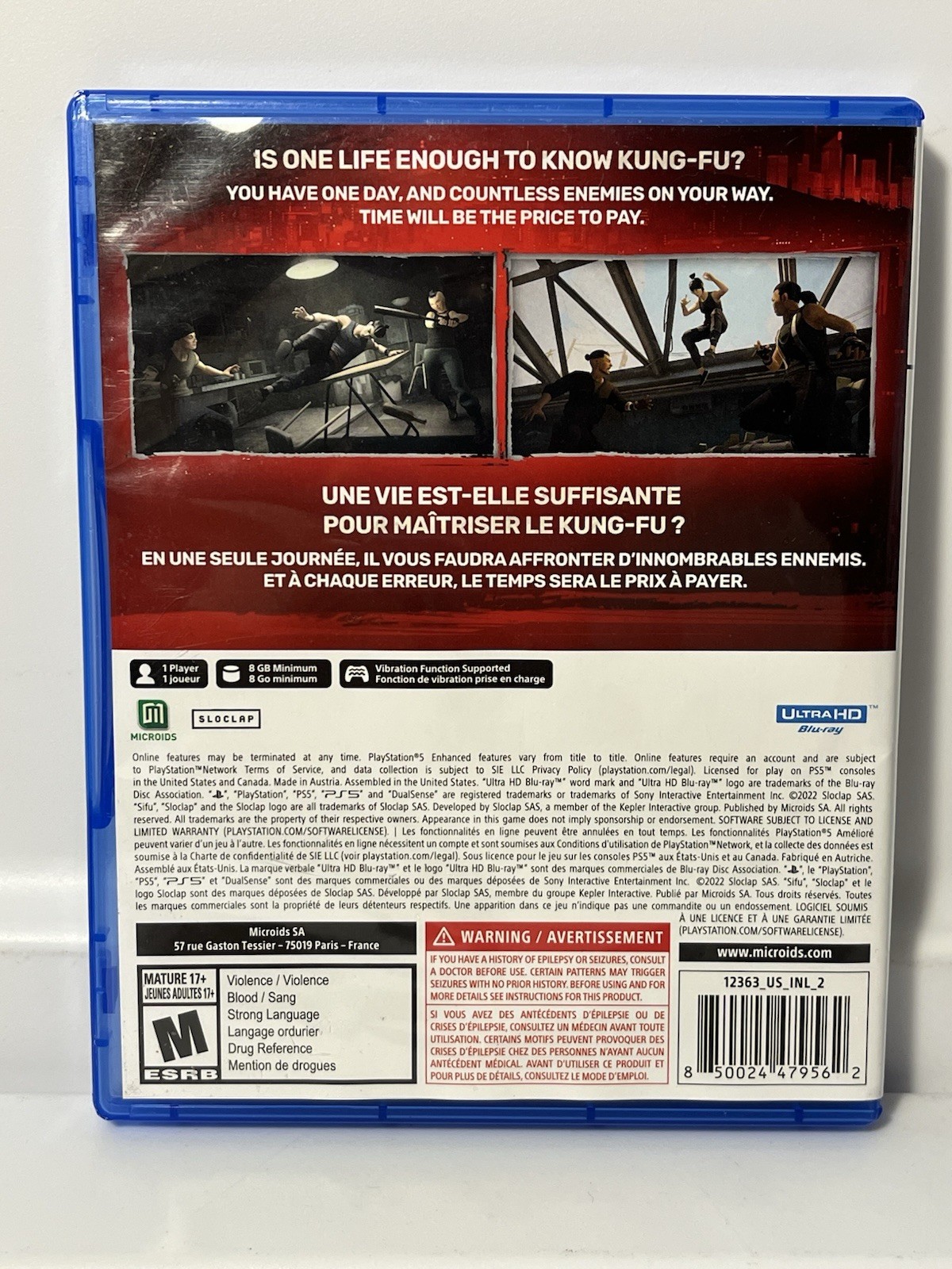 Sifu (Sony PlayStation 5, PS5) Complete CIB – Tested – Excellent