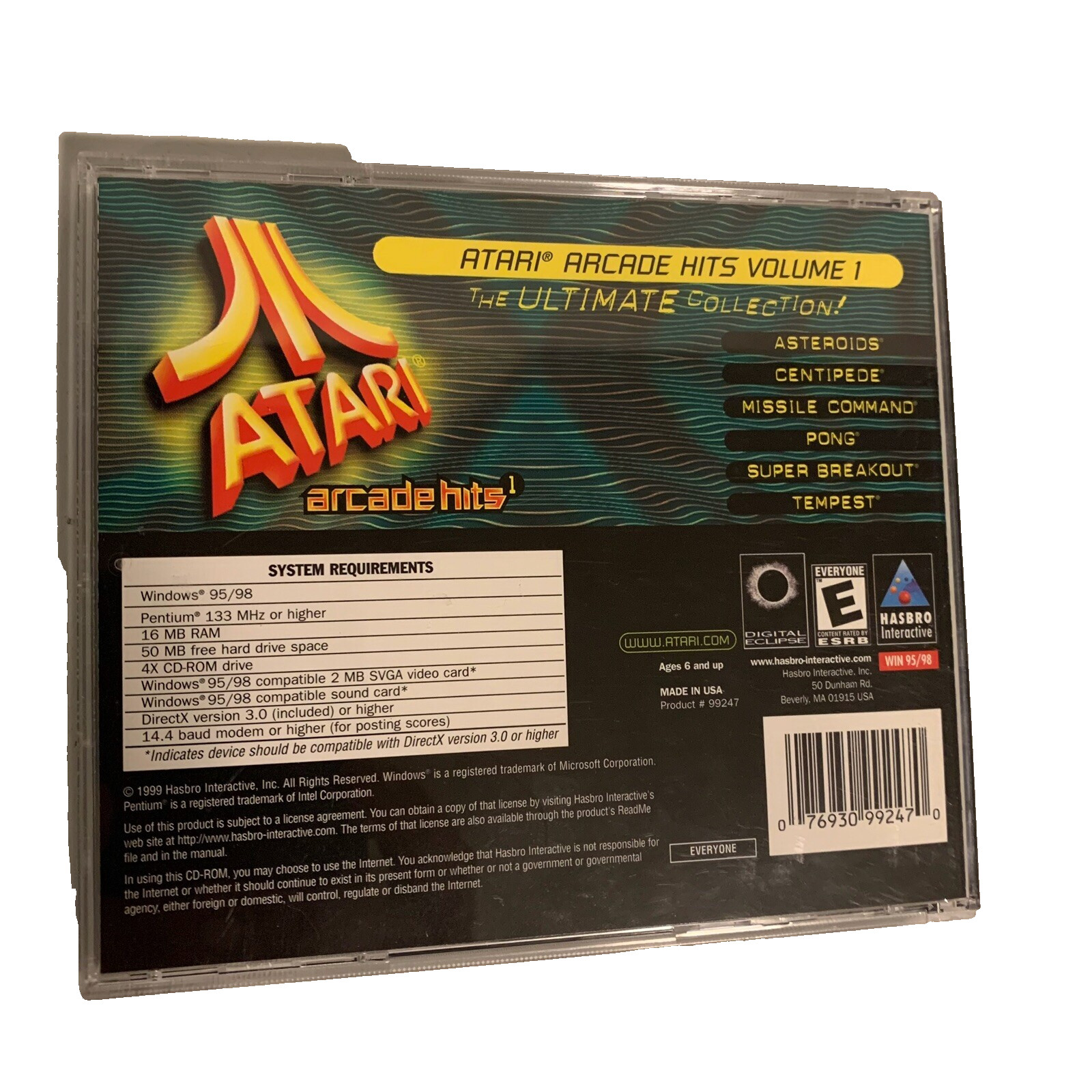 Atari Arcade Hits 1 (PC, 1999)