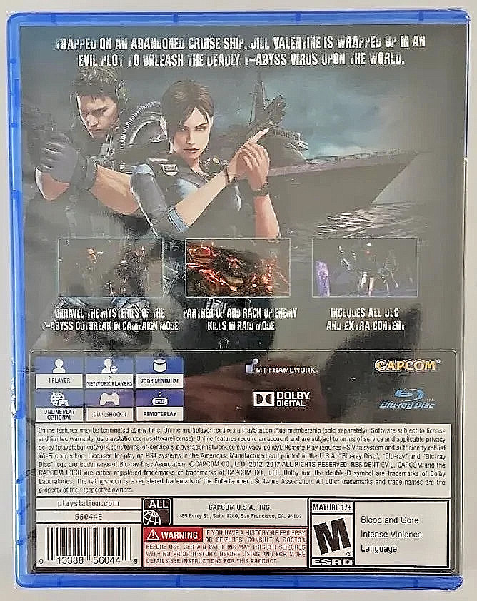 Resident Evil: Revelations & 2 PS4 Brand New Game Bundle (Survival Horror)