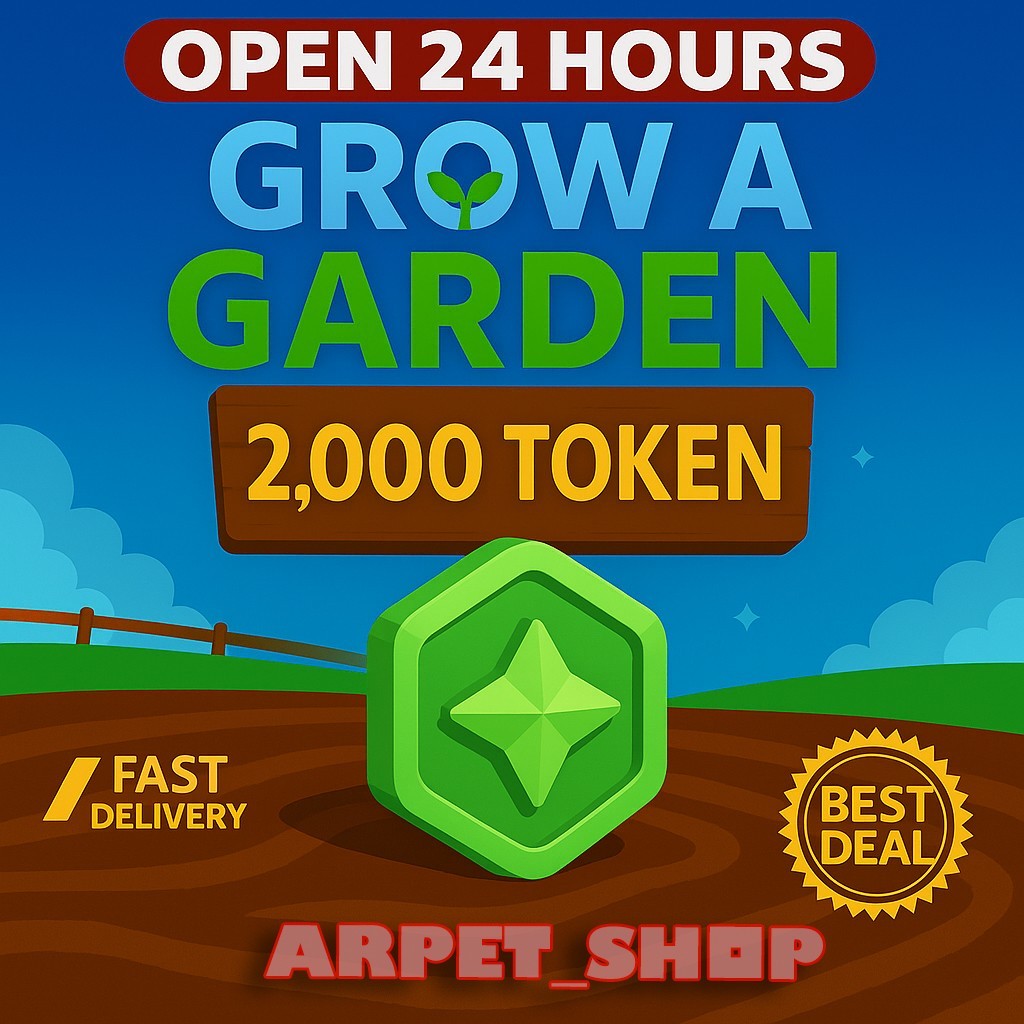 [🐶] Roblox GROW A GARDEN | 2K TOKEN | INSTANT DELIVERY☑️