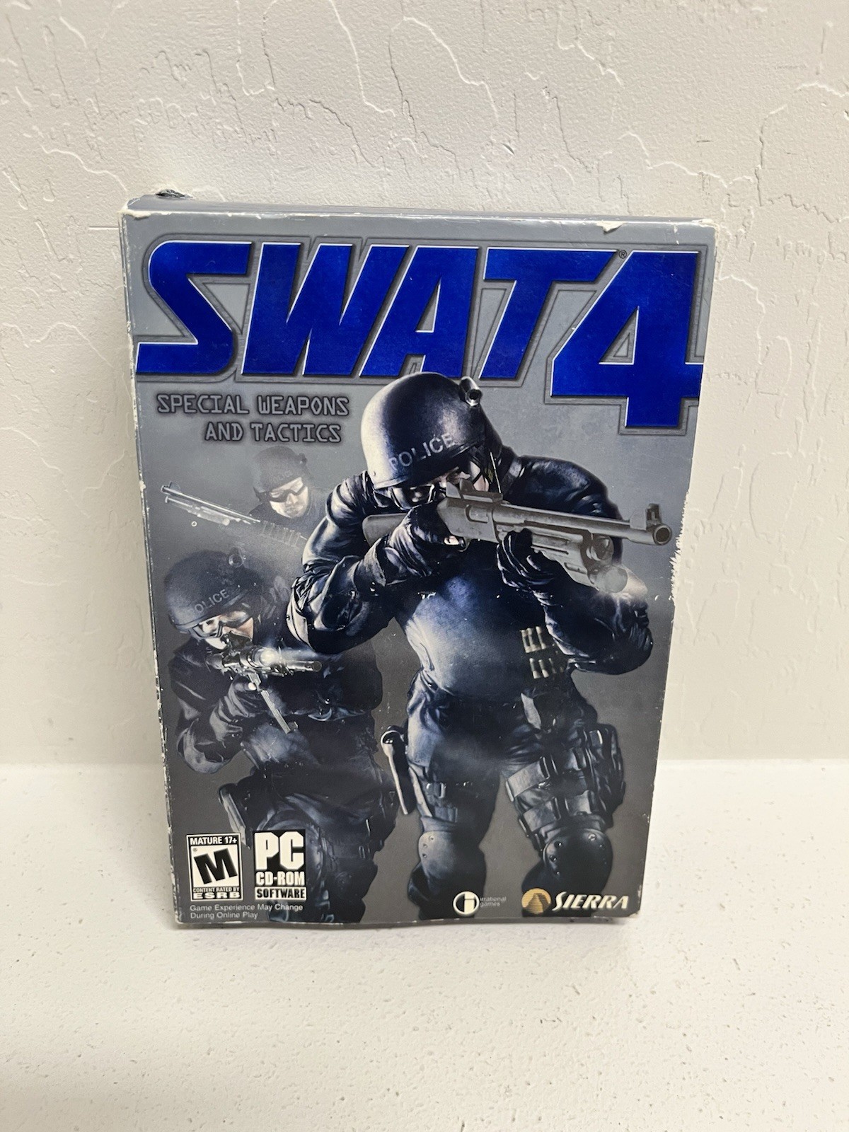 SWAT 4 PC CD-ROM CIB Complete Sierra 2005 w/ CD Key Clean Discs