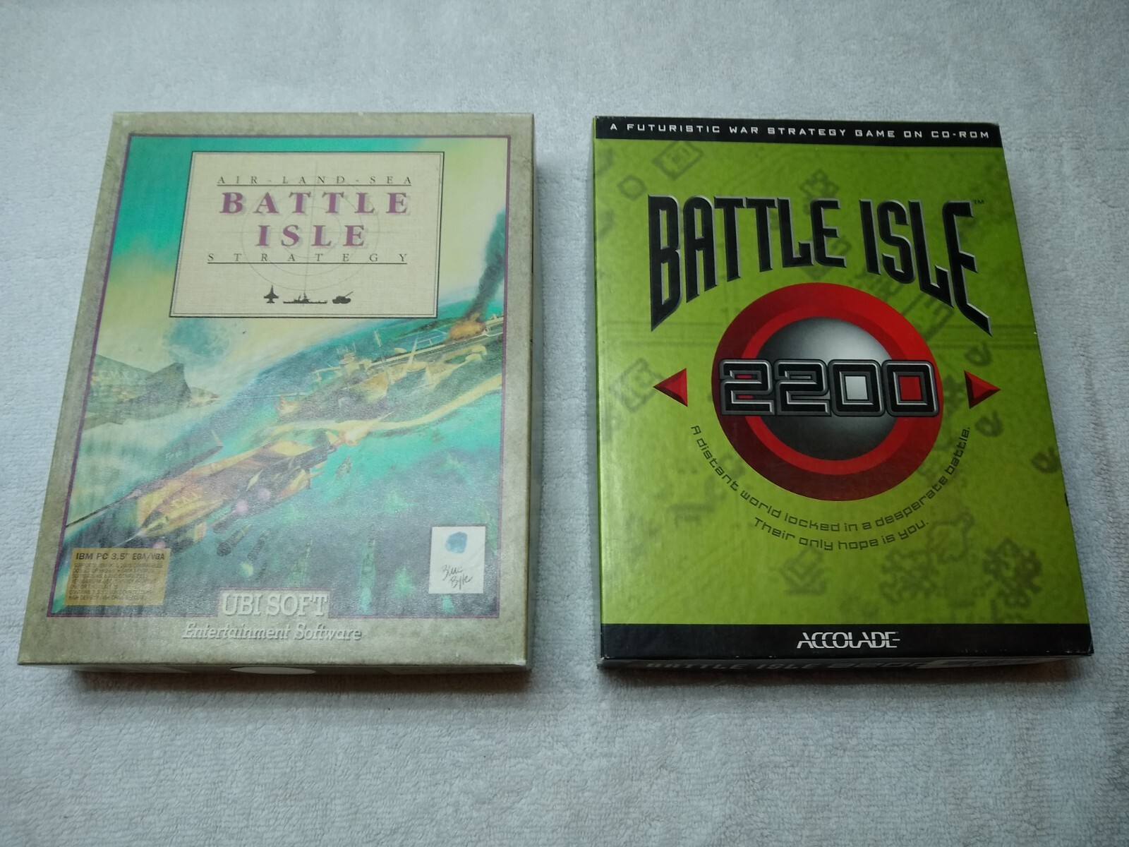 Battle Isle / Battle Isle 2200 PC Game Vintage Ubi Soft IBM 1991 3.5″ Disk/CD   