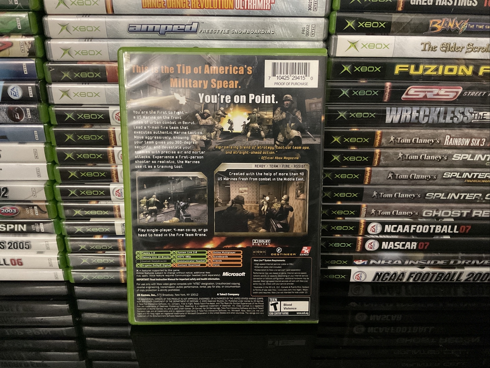 Close Combat: First to Fight (Microsoft Xbox, 2005,USED)