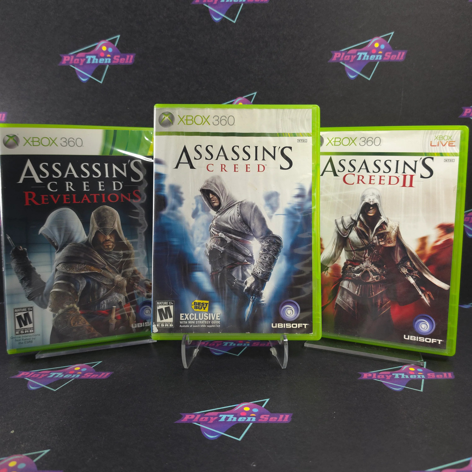Assassin’s Creed Collection (3-Game Lot) 1, 2, Revelations – 1 Year Warranty
