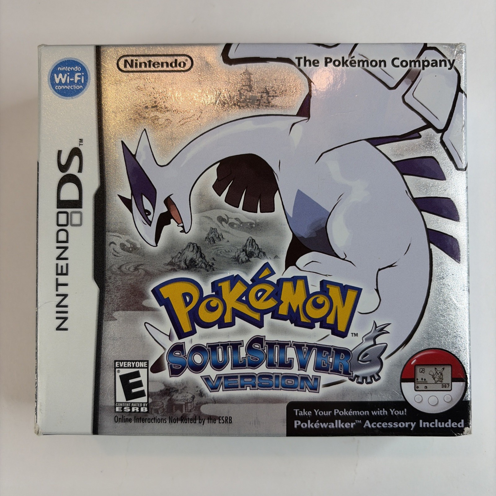 Pokemon SoulSilver Version DS Complete Big Box With Pokewalker Authentic Tested!