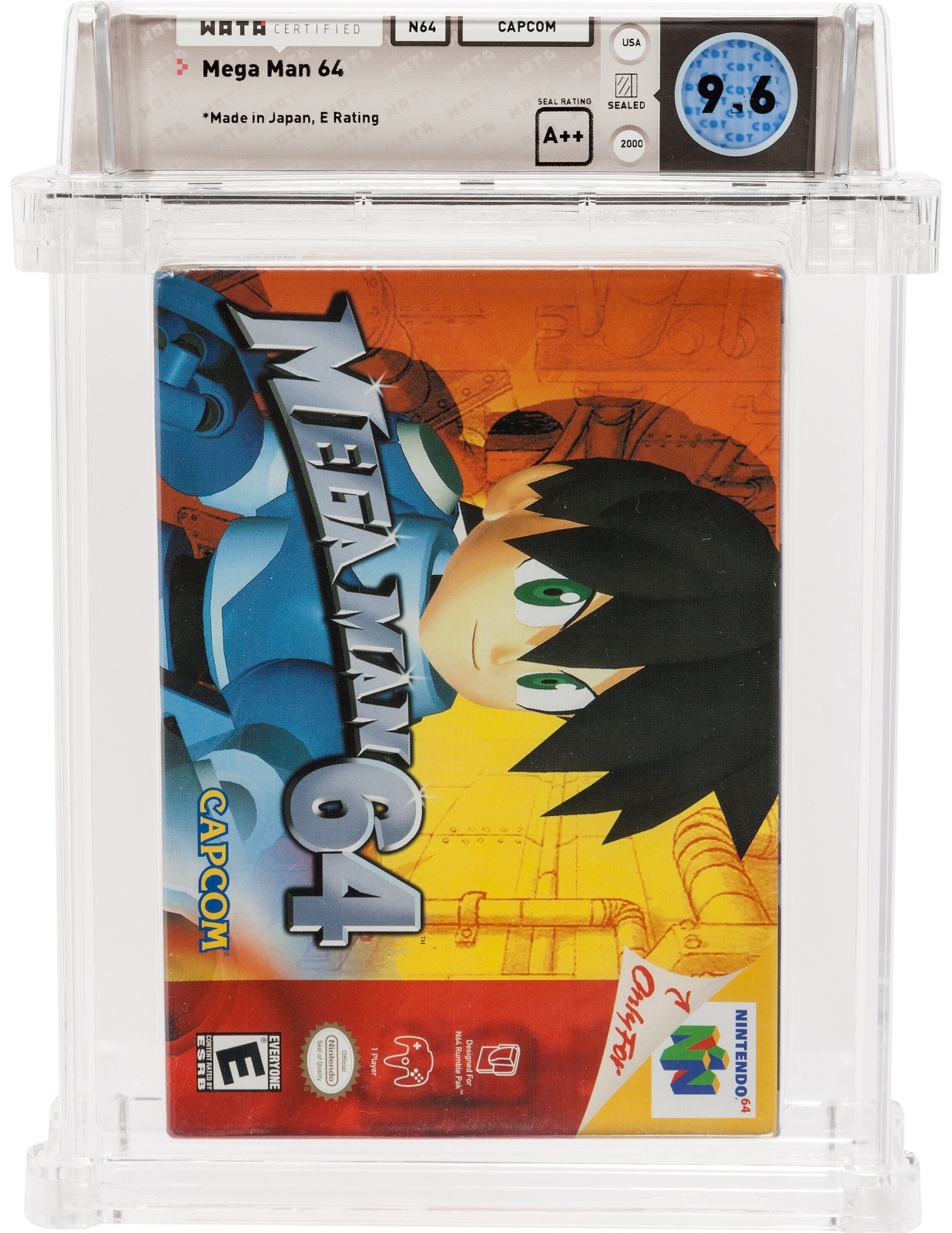 Mega Man 64 – GRADED WATA 9.6 A++ Sealed New – Nintendo 64 N64