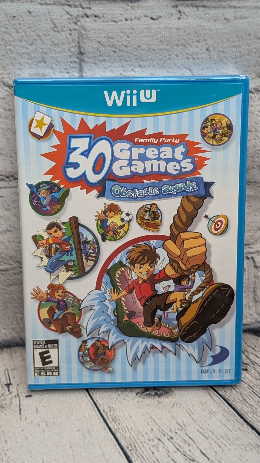 Family Party: 30 Great Games Obstacle Arcade (Wii U, 2012) New Sealed