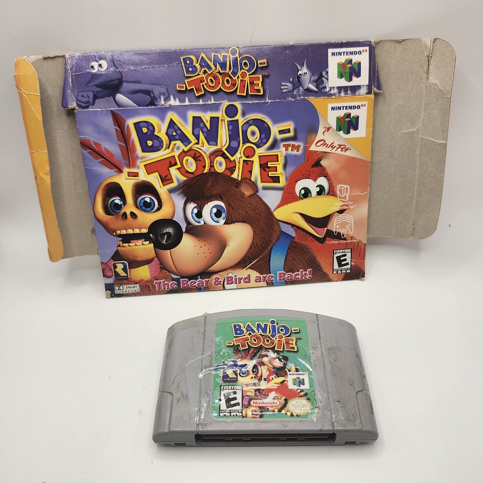 Banjo-Tooie N64 NUS-006 (Nintendo 64, 2000) Box and Game Cartridge