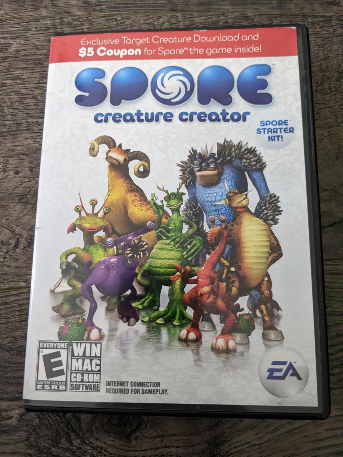 SPORE CREATURE CREATOR with MANUAL PC Windows/Mac CD-Rom Software 2008 Clean w c